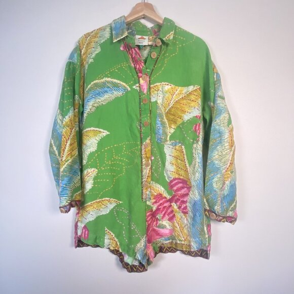 FARM Rio Green Tropical Jumpsuit - Picture 4 of 14
